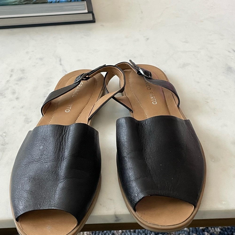Franco Sarto size 8.5 black sandals.